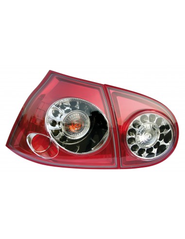 COPPIA FANALE POSTERIORE PERFORMANCE-LED VW GOLF V '04- ROSSO I 09340 LAMPA