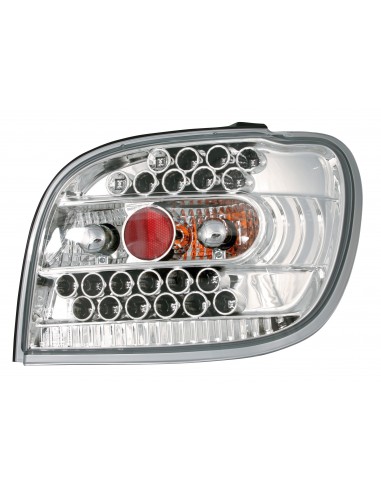 COPPIA FANALE POSTERIORE PERFORMANCE-LED TOYOTA YARIS, CROMO 4/99- in poi  09608 LAMPA