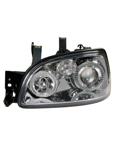 COPPIA FARO ANTERIORE PROIETTORE ANGEL -EYES RENAULT CLIO II 96- in poi 98, CROMO 09841 LAMPA