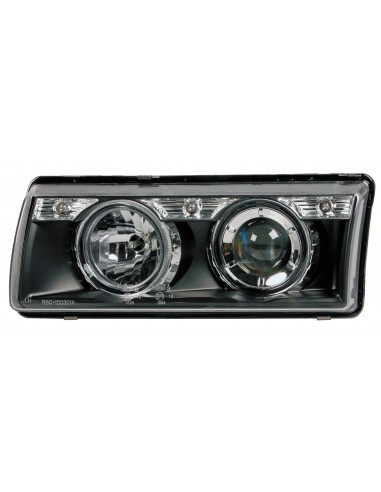 COPPIA FARO ANTERIORE PROIETTORE ANGEL -EYES BMW E 36 91- in poi 97, NERO 09861 LAMPA