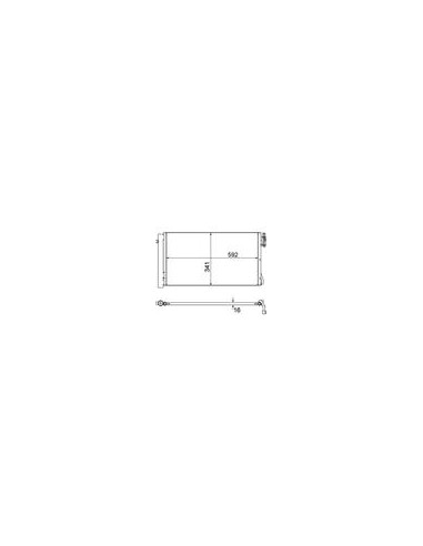 CONDENSATORE ANTERIORE/C BMW 1(E87) / 3(E90/91/92)