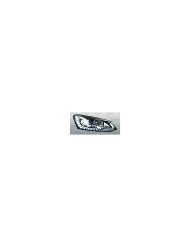 FARO ANTERIORE PROIETTORE SX BIXENO C/LUCE DIURNA LED C/MOT EL VW POLO 09/09 in poi  VALEO 044451