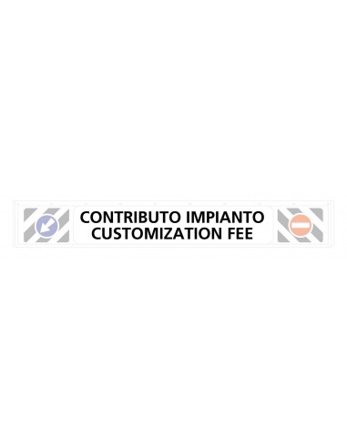 CONTRIBUTO IMPIANTO PER PERSONALIZZAZIONI PARASPRU