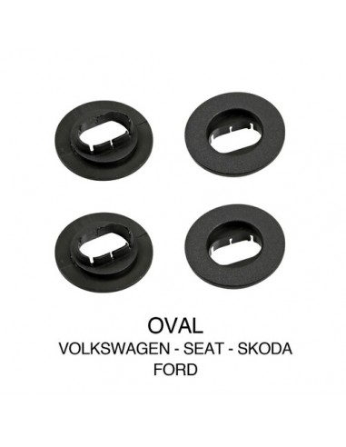 SET 4 FIX TAPPETI OVALE SEAT, VW, SKODA, FORD