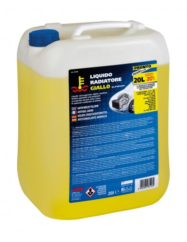 LIQUIDO RADIATOREGIALLO20LT PRONTO (-20 C) TANIC