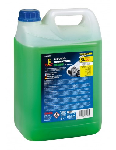 LIQUIDO RADIATORE VERDE 5LT PRONTO (-20 C) FLACO