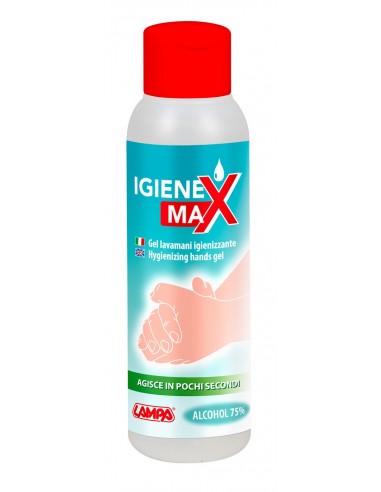 IGIENEX MAX IGIENIZZANTE MANI GEL 100ML ALCOL 75%