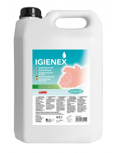 IGIENEX IGIENIZZANTE MANI GEL 5 LITRI