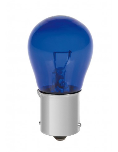 COPPIA LAMPADINA 1 FILAM. 21W BA15S BLUE-DYED COLOUR 58074 LAMPA