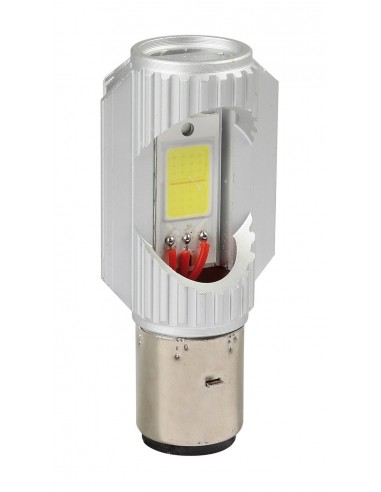 LAMPADA LED 12V.BA20D 6000?K BIANCO - COB (1PEZZO)