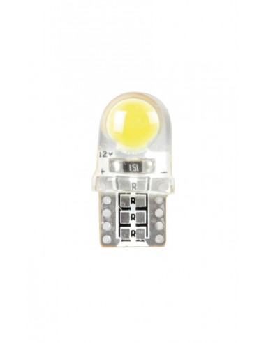 CP.LAMPADE T10 COB 12V 2SMD IN SILICONE, 6500?K