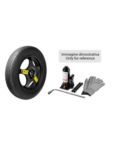 KIT RUOTINO 125/70 18 LEGA CON CRICK E CHIAVE SVIT