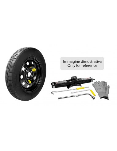 KIT RUOTINO 125/80 17 LEGA CON CRICK E CHIAVE SVIT