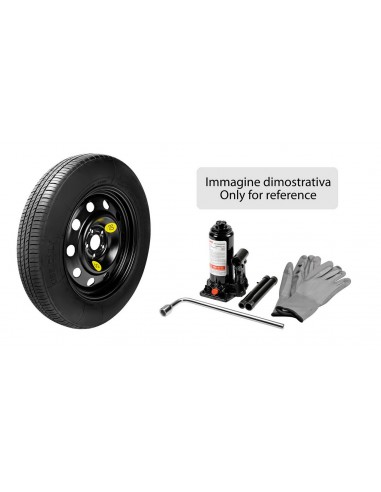 KIT RUOTINO 155/70 17 ACCIAIO CON CRICK E CHIAVE S