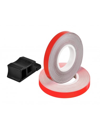 WHEEL STRIPE ROSSO FLUO CON APPLICATORE 7MM X 6 M