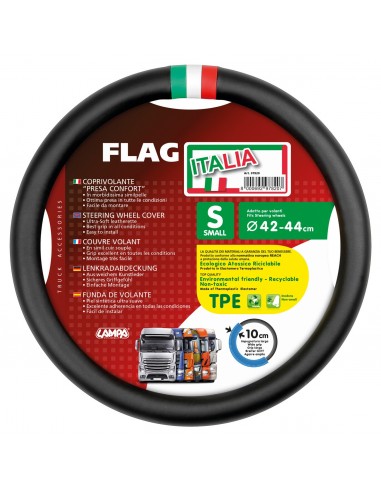 COPRIVOLANTE FLAG-IT MISURA S 42-44 CM NERO