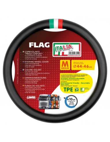 COPRIVOLANTE FLAG-IT MISURA M 44-46 CM NERO