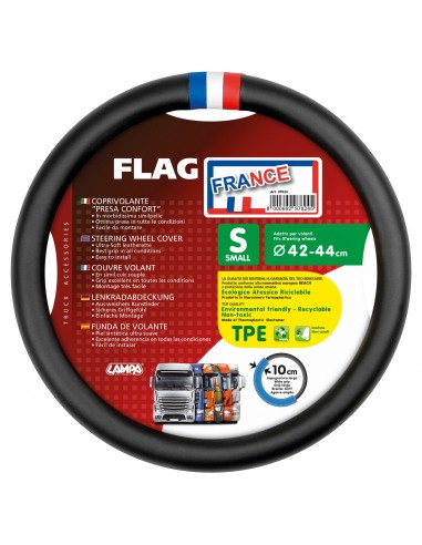 COPRIVOLANTE FLAG-FR MISURA S 42-44 CM NERO