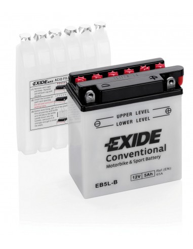 BATTERIA 5Ah 65A EXIDE MOTO CONVENTIONAL CARICA