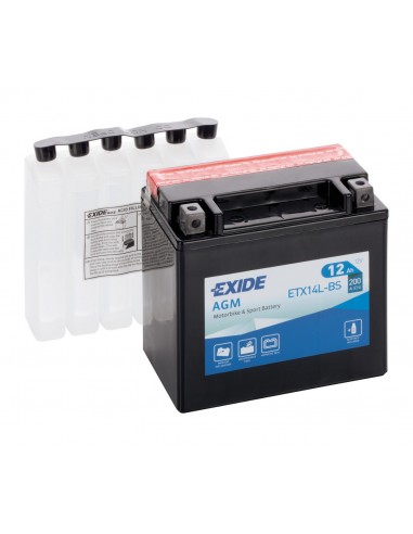 BATTERIA 12Ah 200A EXIDE MOTO AGM A CARICA SECCA