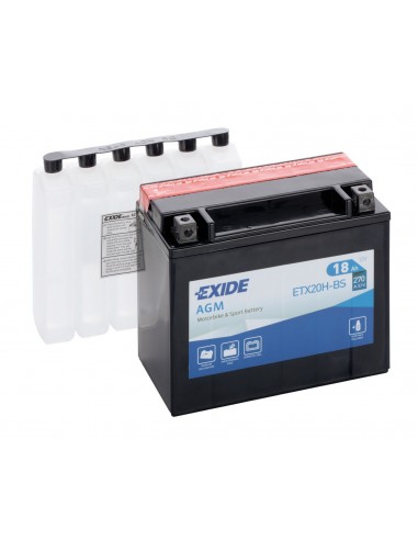 BATTERIA 18Ah 270A EXIDE MOTO AGM A CARICA SECCA