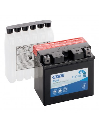 BATTERIA 6Ah 100A EXIDE MOTO AGM A CARICA SECCA