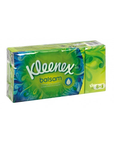 KLEENEX FAZZOLETTI BALSAMICI 1 CONFEZIONE DA 8 PAC