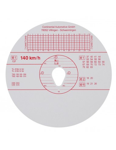 KIENZLE ORIGINAL 140-KM/H 100 PZ. DISCHI TACHIGRAF