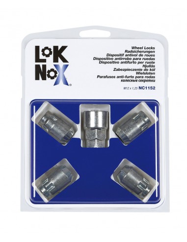 -DADI ANTIFURTO --LOK-NOX-- M12X1,25, 60, 32,5MM-