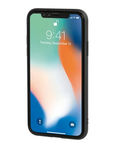 COVER DUO PER IPHONE X NERO + GRIGIO