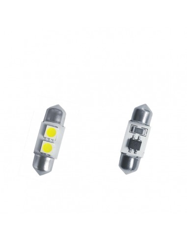 31MM KIT 2 LAMPADINE A 2SMD LED / KIT 2 PCS. 2SMD