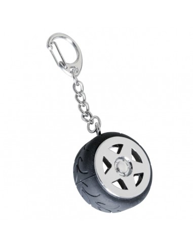 PORTACHIAVI CERCHIO CON GOMMA/KEYCHAIN WHEEL WITH