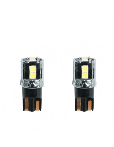 KIT 2 LAMPADINE T10 CON 9 LED / T10 BULBS WITH 9 L