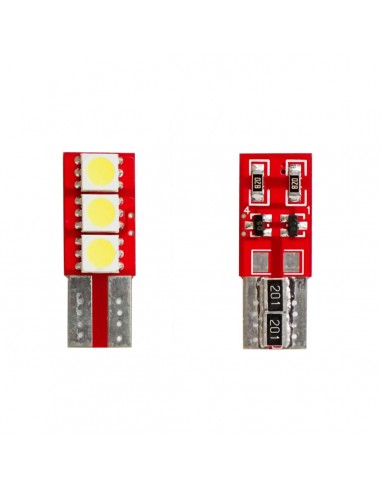 KIT 2 LAMPADINE T10 SLIM 3SMD LED/KIT 2 T10 SLIM B