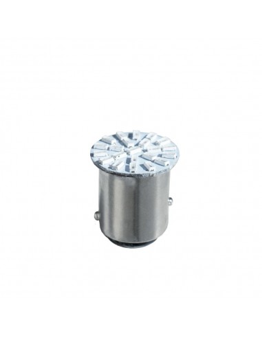 360? LAMPADINA A 22 LED 12V (BASE BAY15D) PER LUCE