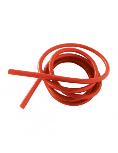 TUBO GUAINA SILICONE ROSSO LUNG.2mt.