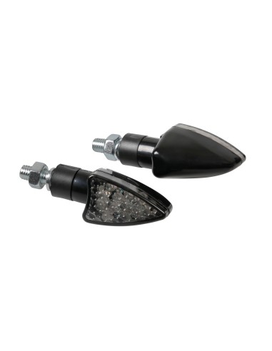 CP.FRECCE MOTO ARROW CARBON LOOK LED VETRO CH.