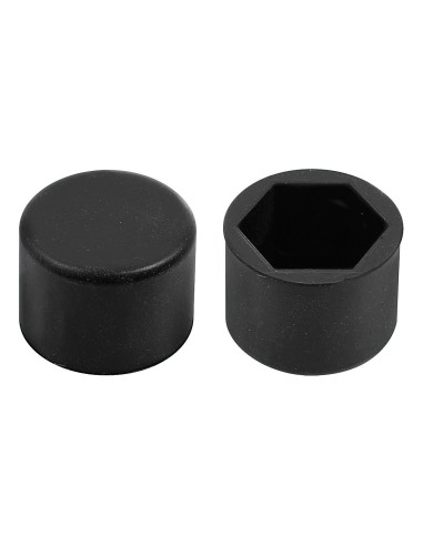 SET 20 COPRIBULLONI 19MM IN SILICONE NERO