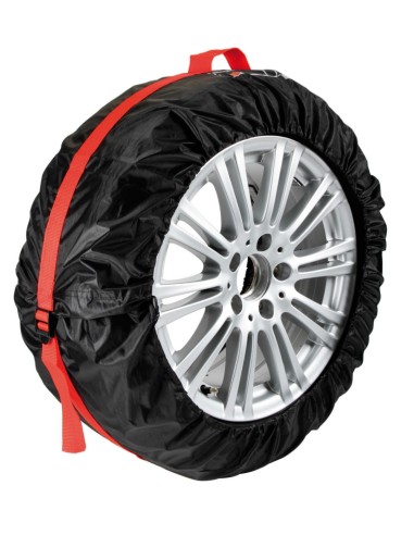 -SET 4 COPRIRUOTA --TYRE-WRAP-- BASIC IN POLYESTER