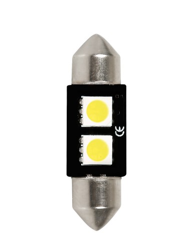 LAMPADINA SILURO--HYPER-LED-- 10X36MM. 2SMD