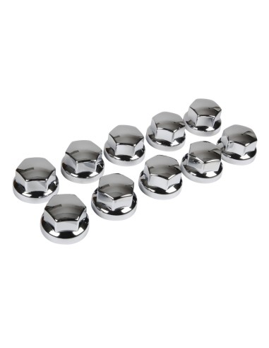 SET 10 PZ COPRIBULLONI CHROME LOOK UNIVERSALI