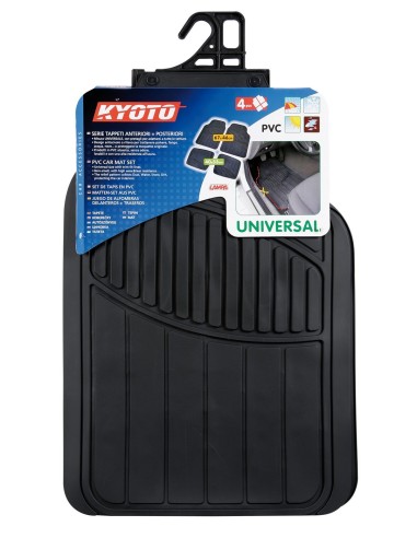 -SERIE TAPPETI--KYOTO--PVC NERI UNIVERSALI-