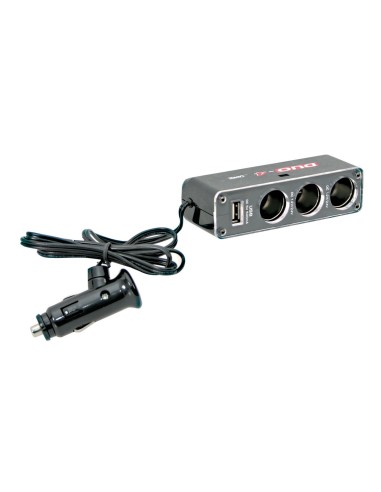 PLAFONIERA DUO-4 3PRESE+1USB 12/24V