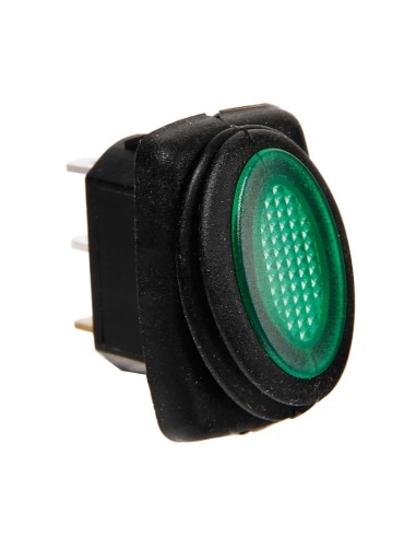 MICRO INTERRUTTORE 12/24V CON LED VERDE