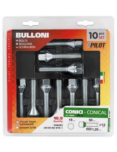 -SET 10 BULLONI CONICI --TC5---