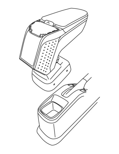 CONSOLE BRACCIOLO --ARMSTER-2-- PER FIAT SEDICI 06