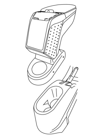 CONSOLE BRACCIOLO --ARMSTER-2-- PER PEUGEOT 207 06