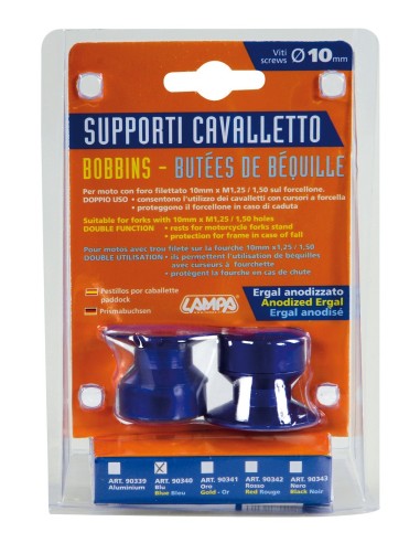 CP.SUPPORTI CAVALLETTO BLU VITI 10MM