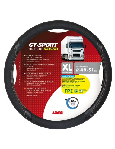 -COPRIVOLANTE TPE--GT-SPORT--XL-- 49-51CM NERO / B