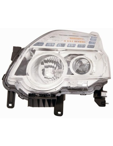 FARO FANALE PROIETTORE ANTERIORE NISSAN X-TRAIL 2010 PARAB. CROMATA DX DEPO 10112